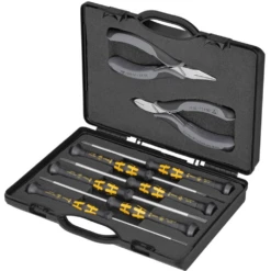Knipex 8 Piece ESD Electronics Pliers & Screwdrivers Set - 002018ESD