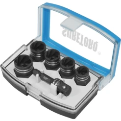 SureTorq 6 Piece 3/8" Drive Impact Nut & Bolt Extractor Set - 04400604