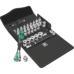 Wera 8100 SB All-in Zyklop 3/8" Drive 35 Piece Speed Ratchet Combo Set - 05003536001