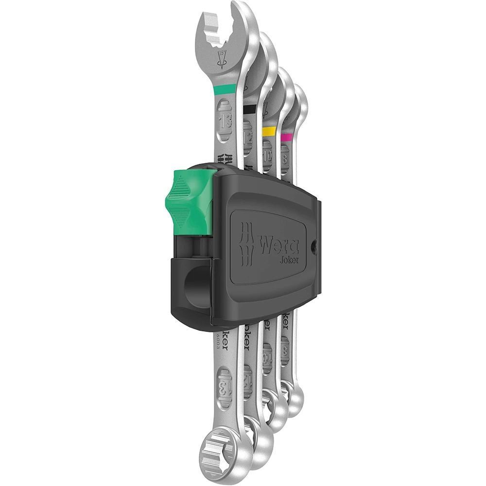 Wera 6003 Joker 4 Piece Metric Ratcheting Combination Wrenches Set - 05020228001 1 Wera 6003 Joker 4 Piece Metric Ratcheting Combination Wrenches Set - 05020228001