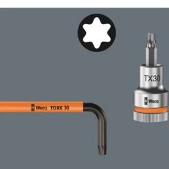 Wera 967/9 TX 9 Piece Multicolour BlackLaser Holding Function Torx L-Key Set - 05024179001 -Hand Tool Shop 05024179001 005 05324.1697457649