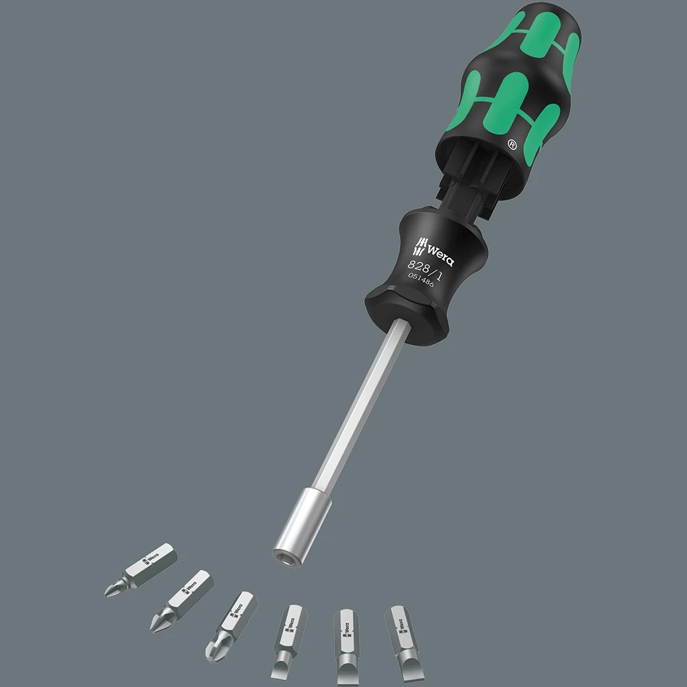 Wera Kraftform Kompakt 7 Piece Phillips & Slotted 1/4" Hex Screwdrivers Set - 05051511001 4 Wera Kraftform Kompakt 7 Piece Phillips & Slotted 1/4" Hex Screwdrivers Set - 05051511001 - Image 4