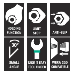 Wera 6000 Joker 4 Piece Metric Ratcheting Combination Wrenches Set - 05073290001 -Hand Tool Shop 05073290001 features 62653.1697457662