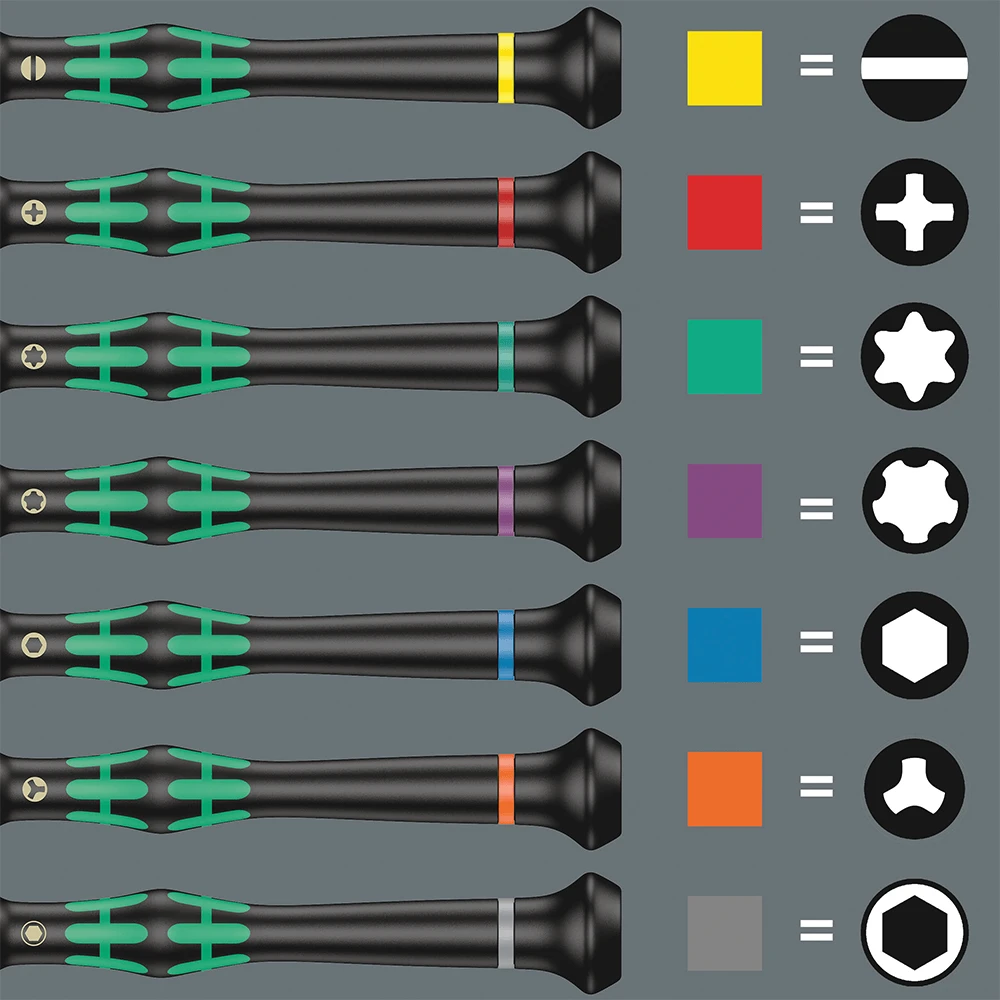 Wera Kraftform 25 Piece Micro Precision Screwdrivers Set For Electronic Applications - 05134000001 5 Wera Kraftform 25 Piece Micro Precision Screwdrivers Set For Electronic Applications - 05134000001 - Image 5