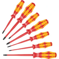 Wera 160 ISS/7 Kraftform 7 Piece 1000V Insulated Screwdrivers Set - 05135961001
