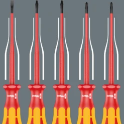 Wera 160 ISS/7 Kraftform 7 Piece 1000V Insulated Screwdrivers Set - 05135961001 -Hand Tool Shop 05135961001 003 90324.1697457668