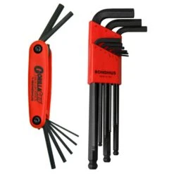 Bondhus 16 Piece Metric Ball & Hex End Hex Key Set Combo - 14187