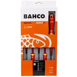 Bahco 5 Piece 1000V Insulated Electricians Screwdriver Set - B220-005 -Hand Tool Shop 178874239f7bc03f 41615.1697456445