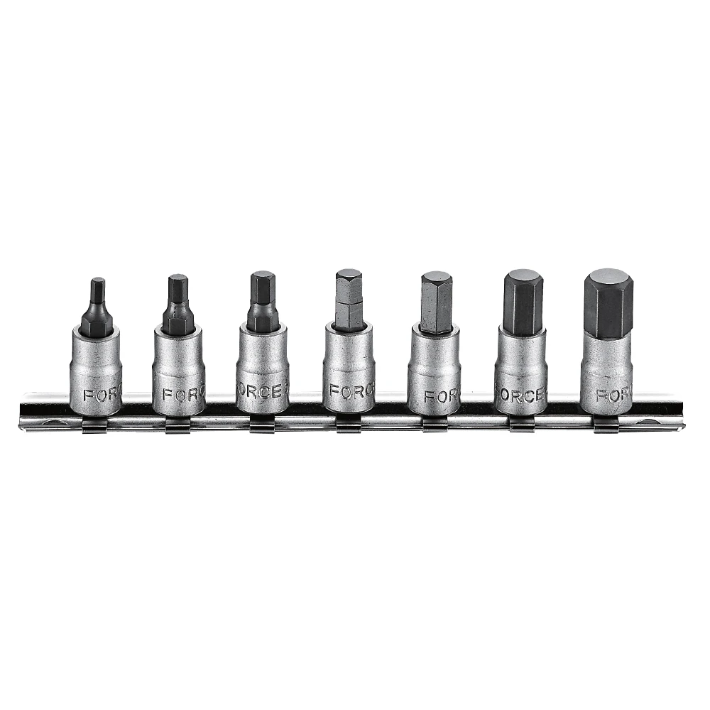 Force 1/4" 7 Piece Inhex Metric Socket Set - 2073 1 Force 1/4" 7 Piece Inhex Metric Socket Set - 2073