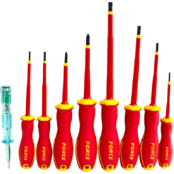 Force 9 Piece Assorted Insulated 1000V Screwdrivers Set - 20916N