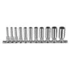 Force 1/4" Drive 11 Piece Imperial Deep Socket Set - 21110D