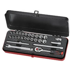 Force 1/4" Drive 28 Piece Metric & Imperial Socket Set - 2285