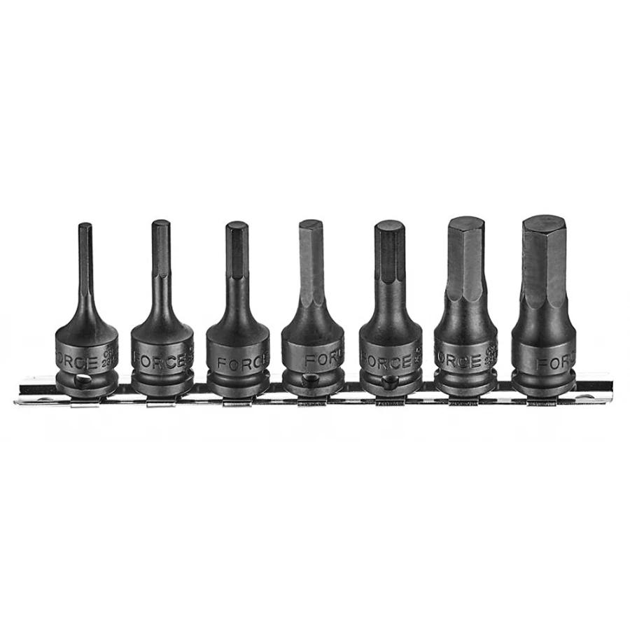 Force 3/8" Drive 7 Piece Hex Impact Socket Set - 30716 1 Force 3/8" Drive 7 Piece Hex Impact Socket Set - 30716