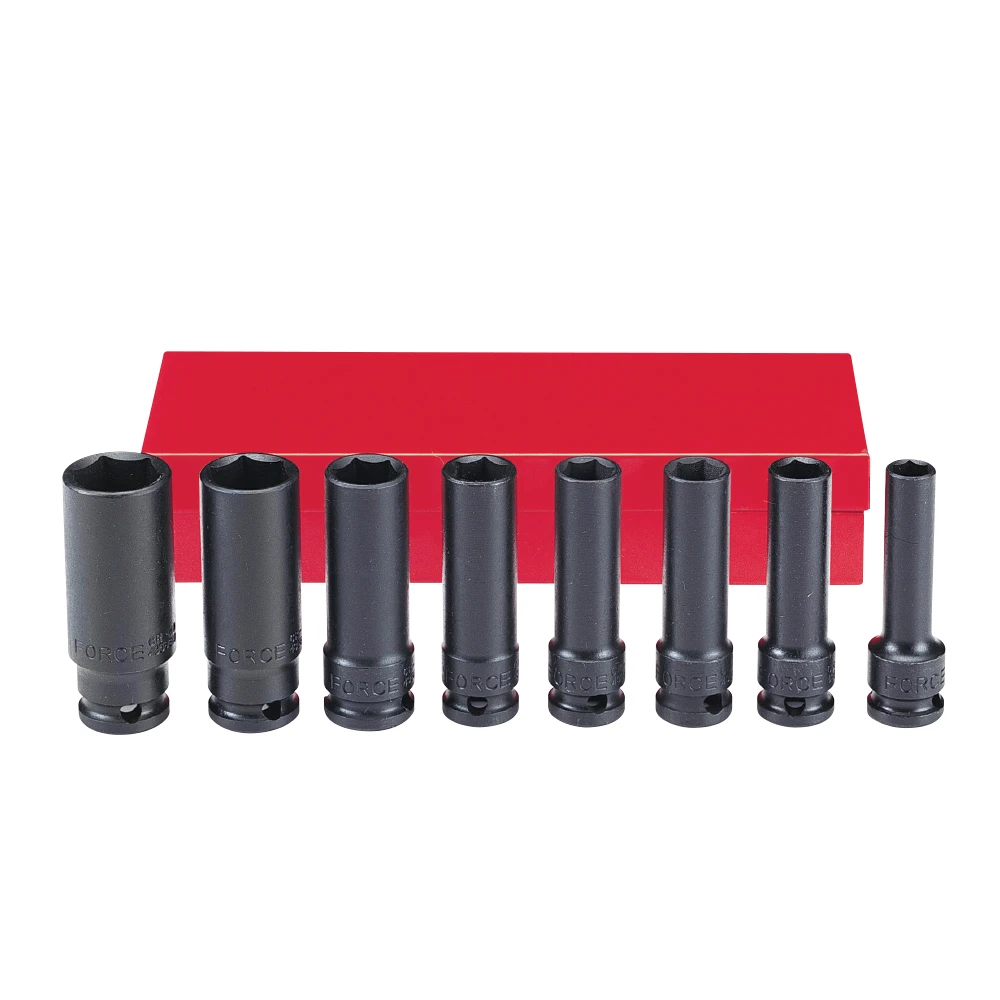 Force 3/8" Drive 8 Piece Metric Deep Impact Socket Set - 3084 1 Force 3/8" Drive 8 Piece Metric Deep Impact Socket Set - 3084