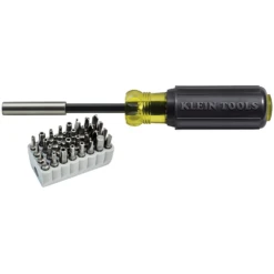Klein Tools Magnetic Screwdriver With 32 Tamperproof Bits - 32510