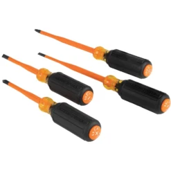 Klein Tools 4 Piece Assorted Slim-Tip Insulated Screwdriver Set - 33734INS -Hand Tool Shop 33734ins 006 34905.1697457782
