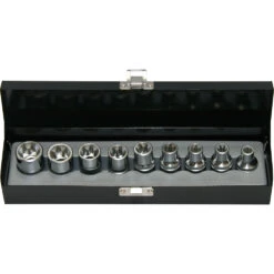 Force 1/2" Drive 9 Piece Female Star Socket Set - 4093