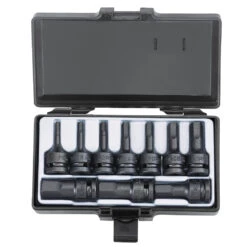 Force 1/2" Drive 10 Piece Hex Metric Impact Socket Set - 41012