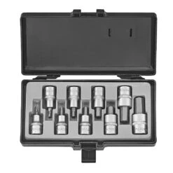 Force 1/2" Drive 9 Piece Hex Metric Socket Set - 4101