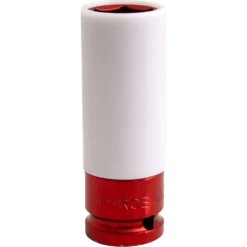 Force 21mm X 1/2" Drive Metric Red Mag Wheel 6 Point Deep Impact Socket - 4458521C