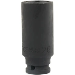 Force 26mm X 1/2" Drive Metric 6 Point Deep Impact Socket - 4458526