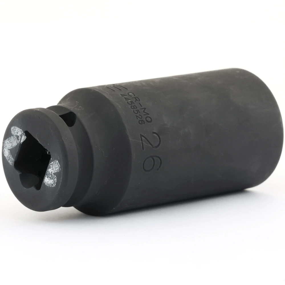 Force 26mm X 1/2" Drive Metric 6 Point Deep Impact Socket - 4458526 2 Force 26mm X 1/2" Drive Metric 6 Point Deep Impact Socket - 4458526 - Image 2