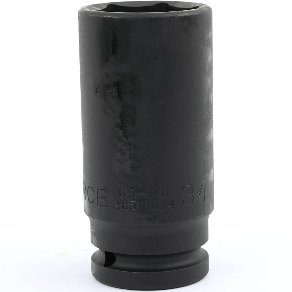 Force 34mm X 3/4" Drive Metric 6 Point Deep Impact Socket - 46510034 1 Force 34mm X 3/4" Drive Metric 6 Point Deep Impact Socket - 46510034