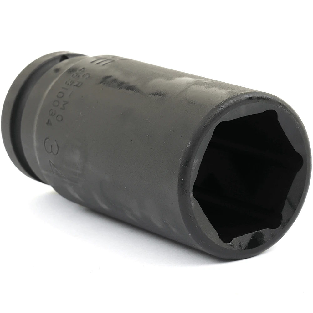 Force 34mm X 3/4" Drive Metric 6 Point Deep Impact Socket - 46510034 2 Force 34mm X 3/4" Drive Metric 6 Point Deep Impact Socket - 46510034 - Image 2