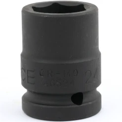 Force 24mm X 3/4" Drive Metric 6 Point Impact Socket - 46524