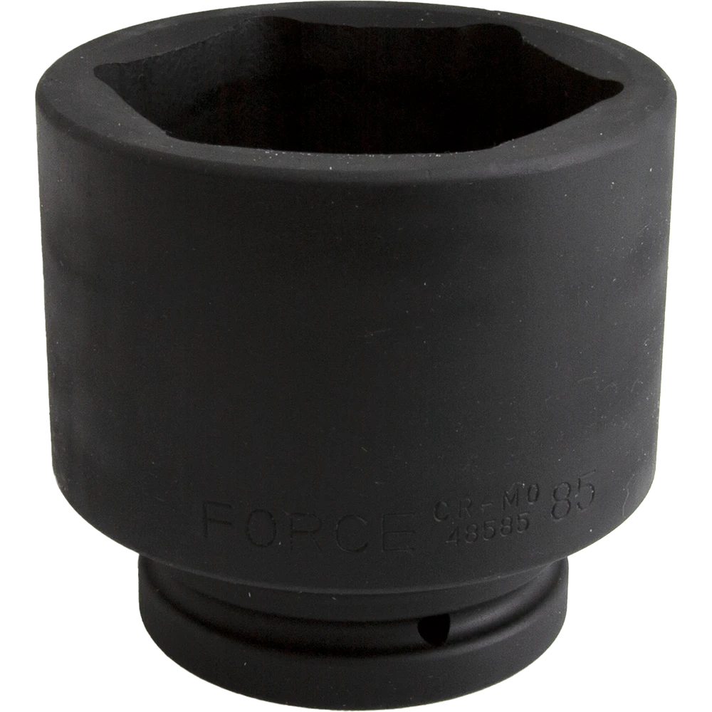 Force 85mm X 1" Drive Metric 6 Point Impact Socket - 48585 1 Force 85mm X 1" Drive Metric 6 Point Impact Socket - 48585