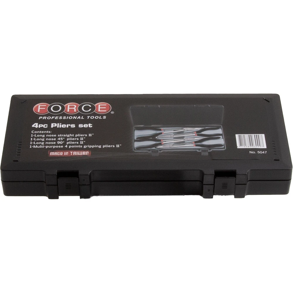 Force 4 Piece Assorted Long Series Pliers Set - 5047 2 Force 4 Piece Assorted Long Series Pliers Set - 5047 - Image 2