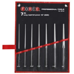 Force 7 Piece Assorted Long Tapered Punch Set - 50722