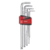Force 9 Piece Assorted Long Imperial Ball Drive Hex Key Set - 5093XLBS