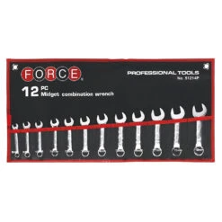 Force 12 Piece Assorted Metric Mini Combination Spanners - 51214P
