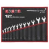 Force 12 Piece Metric Ring & Open End Spanner Set - 5121C