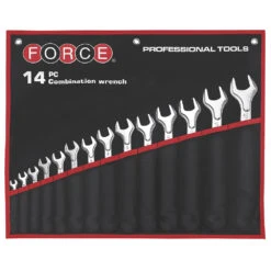 Force 14 Piece Imperial Ring Open Ended Spanner Set - 5141SC