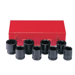 Force 3/4" Drive 8 Piece Metric Impact Socket Set - 6081