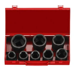 Force 3/4" Drive 8 Piece Metric Impact Socket Set - 6083