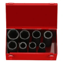 Force 3/4" Drive 8 Piece Metric Deep Impact Socket Set - 6083D