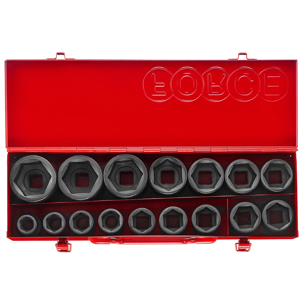 Force 3/4" Drive 16 Piece Imperial Impact Socket Set - 6163S 1 Force 3/4" Drive 16 Piece Imperial Impact Socket Set - 6163S