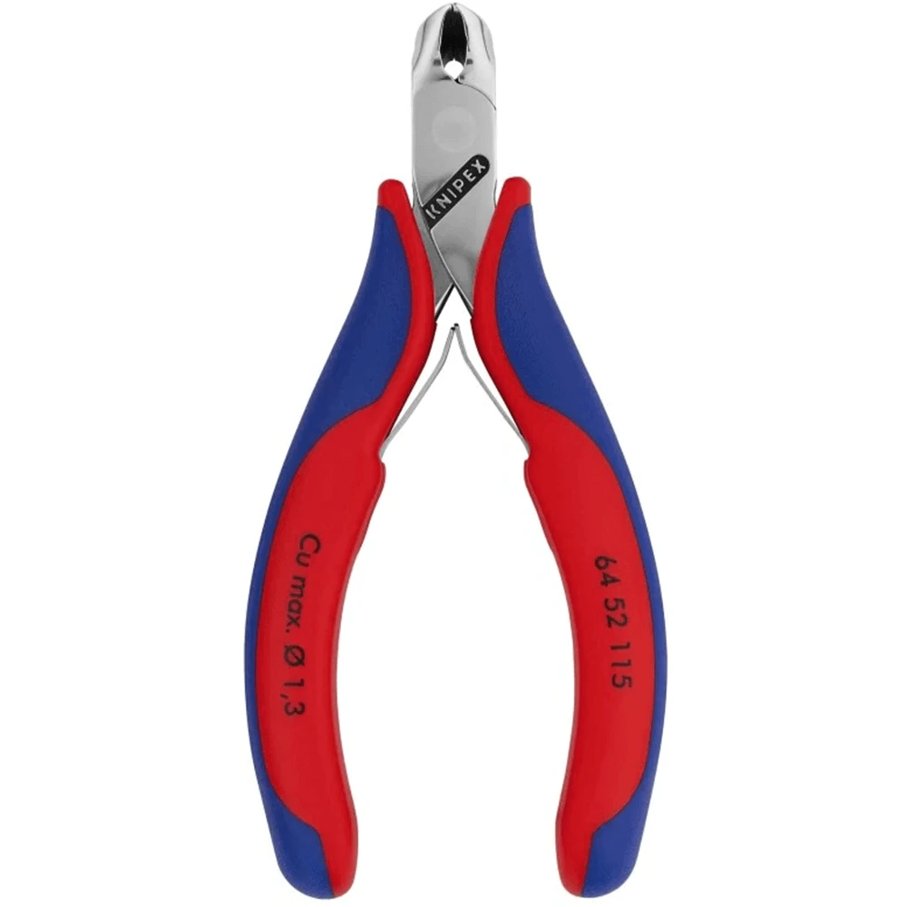 Knipex 115mm Electronics End Cutting Nippers - 6452115 1 Knipex 115mm Electronics End Cutting Nippers - 6452115