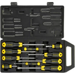 Stanley 10 Piece Cushion Grip Screwdriver Set - 65-005