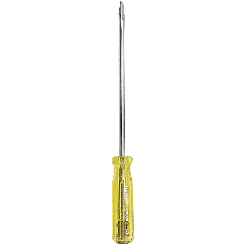 Stanley 8mm X 200mm Thru-Tang Slotted Screwdriver - 65-571 2 Stanley 8mm X 200mm Thru-Tang Slotted Screwdriver - 65-571 - Image 2