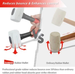 GoldBlatt Rubber Mallet 16oz Low Recoil - G02813 -Hand Tool Shop 71vr zk1gvl 1 97149.1697458267