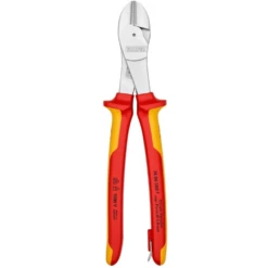 Knipex 1000V Insulated 250mm Tethered High Leverage Diagonal Cutters - 7406250T