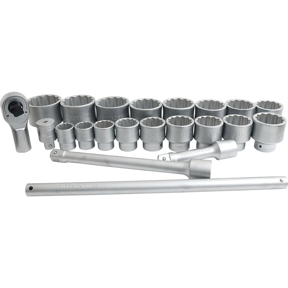 Force 1" Drive 21 Piece Metric Socket Set - 8211 2 Force 1" Drive 21 Piece Metric Socket Set - 8211 - Image 2