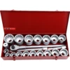 Force 1" Drive 21 Piece Metric Socket Set - 8211