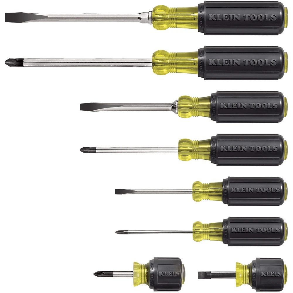 Klein Tools 8 Piece Multi-Application Screwdriver Set - 85078 1 Klein Tools 8 Piece Multi-Application Screwdriver Set - 85078