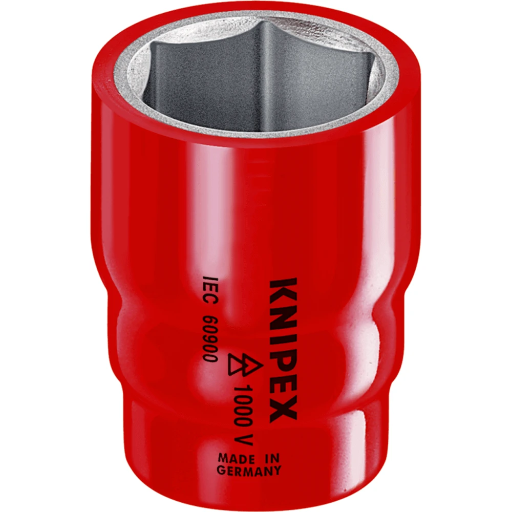 Knipex 1000V Insulated 14mm X 3/8" Drive Hex Socket - 983714 1 Knipex 1000V Insulated 14mm X 3/8" Drive Hex Socket - 983714