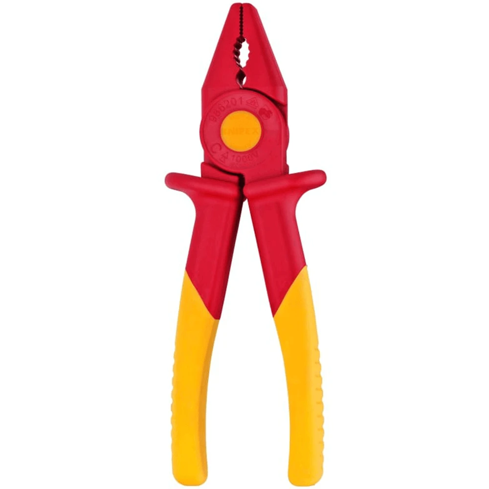 Knipex 1000V Insulated 180mm Flat Nose Pliers - 986201 1 Knipex 1000V Insulated 180mm Flat Nose Pliers - 986201